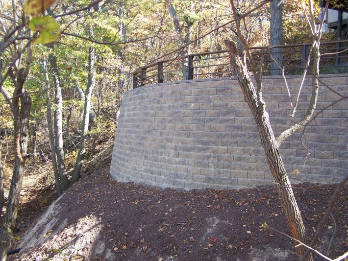 northwest Indiana retaining wall