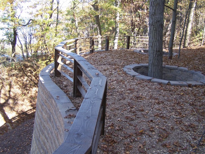 Finished retaining wall