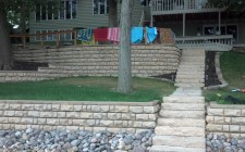 Installing retaining walls