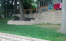 Indiana retaining wall installation